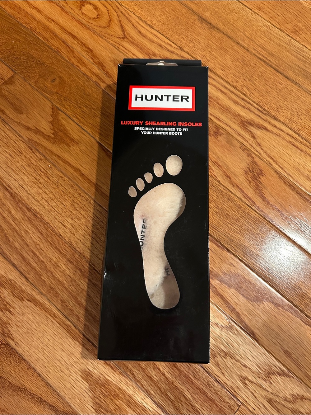 Hunter Luxury Shearling Insoles - Black Box with Cream Insole